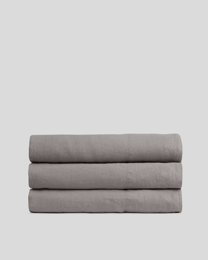 Linen Top Sheet (Pebble)