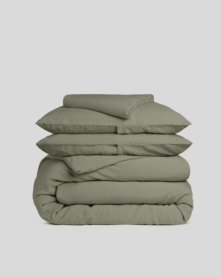 Linen Venice Set - Moss F/Q