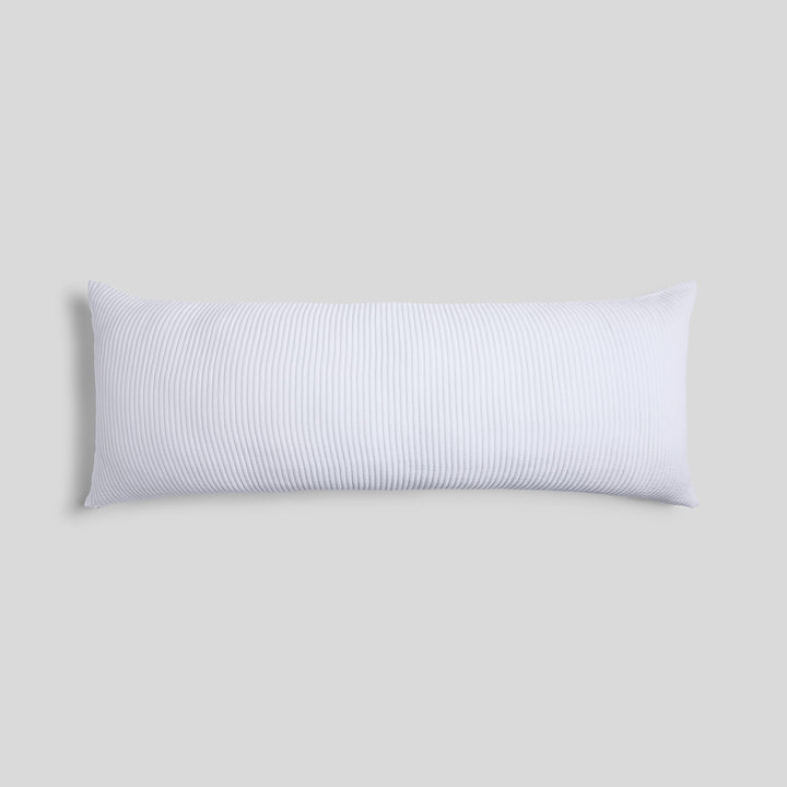Matelasse Body Pillow Cover (White)