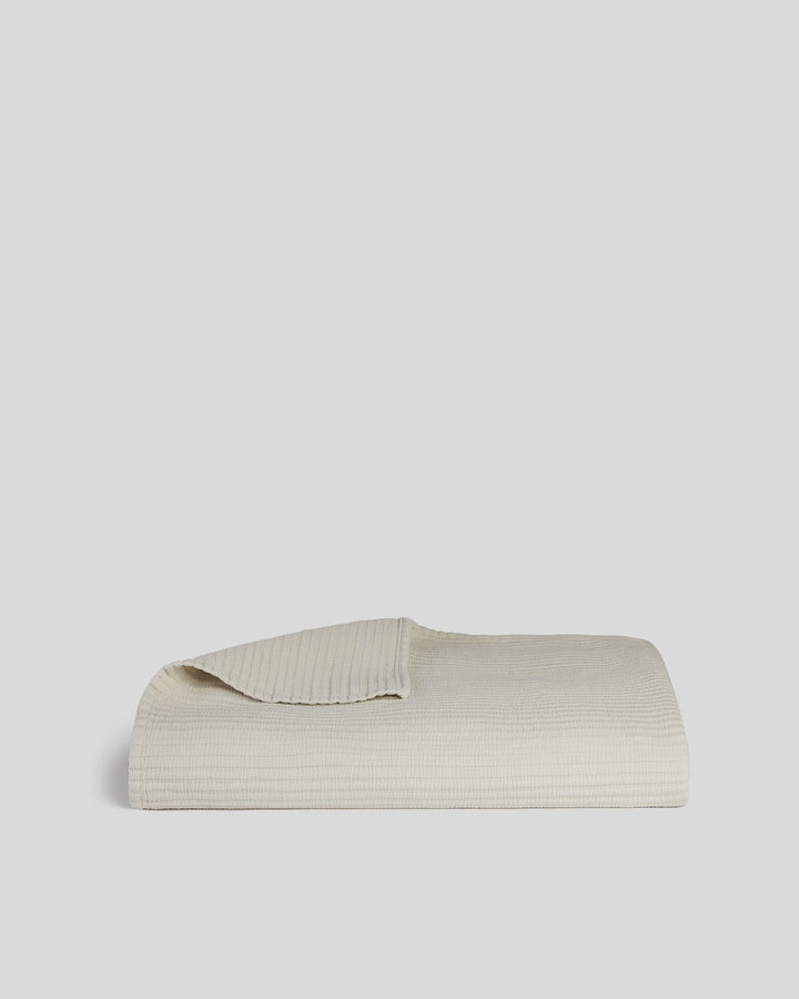 Matelasse Coverlet - FINAL SALE (Dune)
