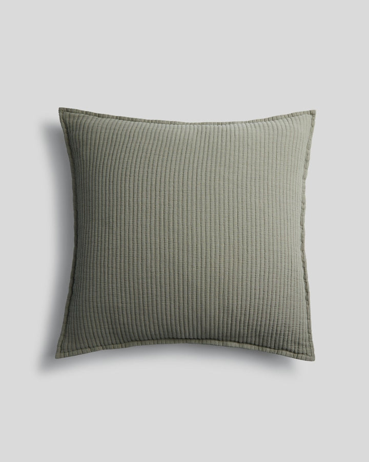 Matelasse Euro Sham (Moss)