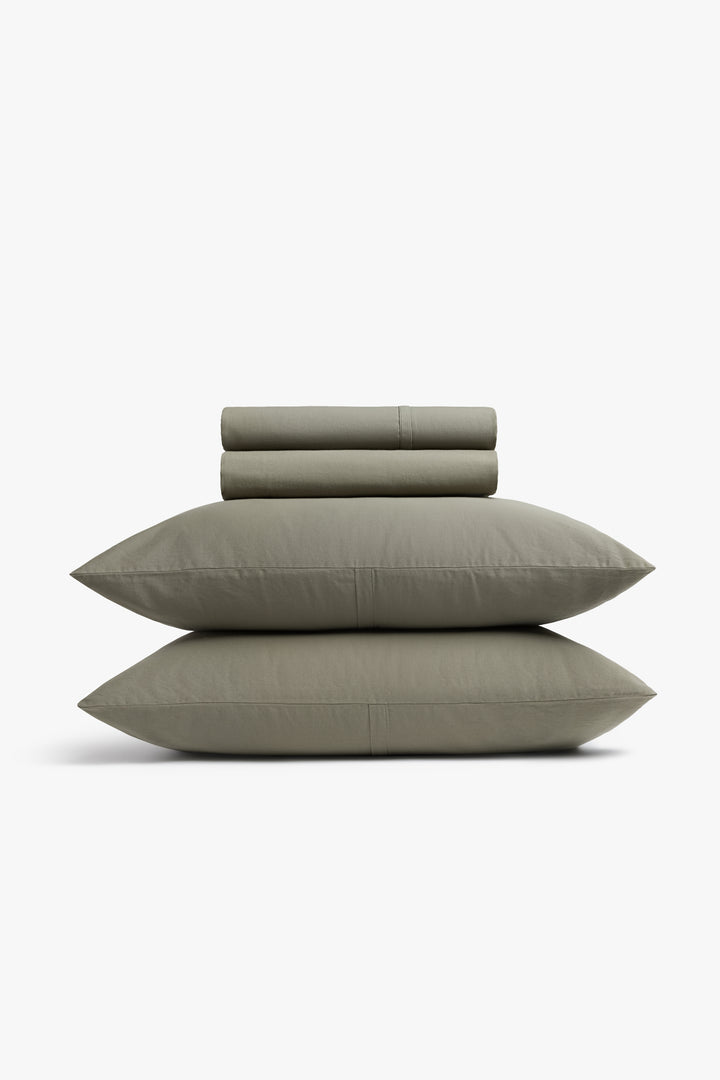 Organic Soft Luxe Bed Set - FINAL SALE (Moss)