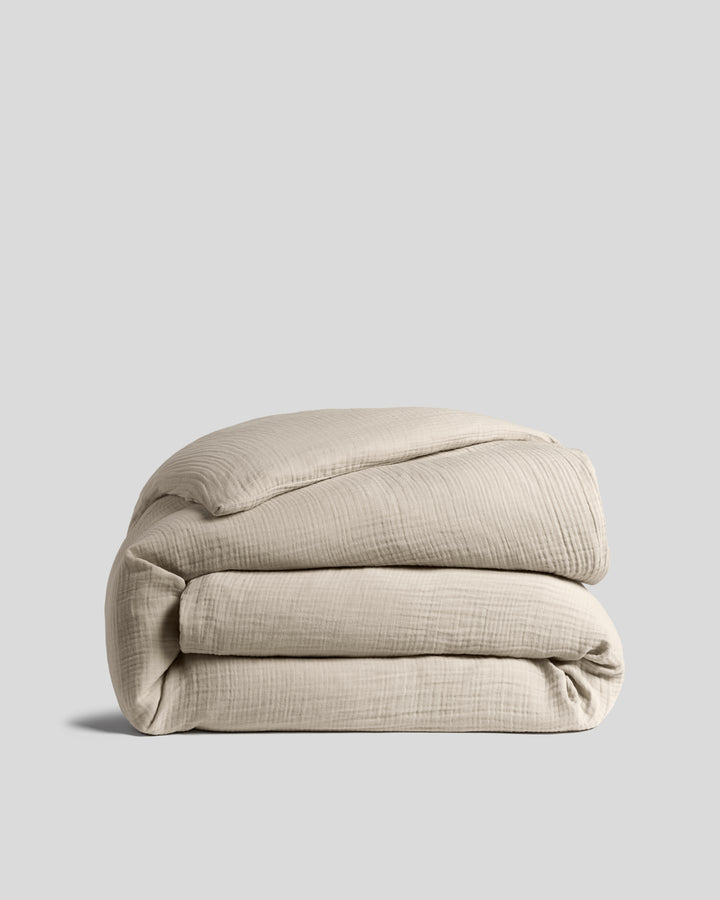 Organic Cloud Cotton Duvet Cover (Bone)