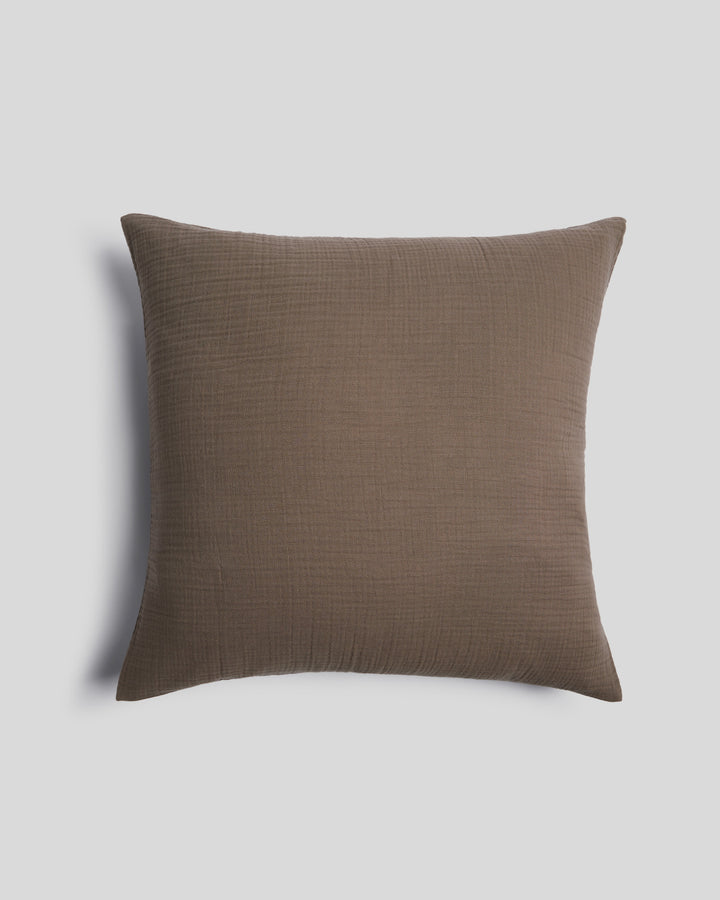 Organic Cloud Cotton Euro Sham (Warm Grey)