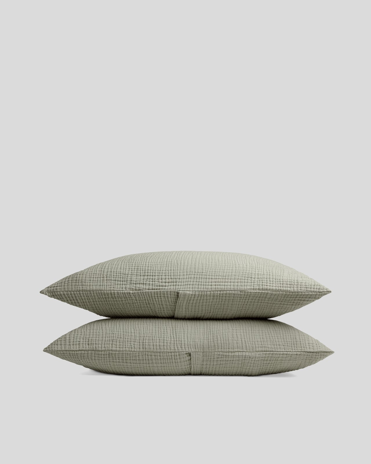 Organic Cloud Cotton Sham Set - FINAL SALE (Heathered Moss)