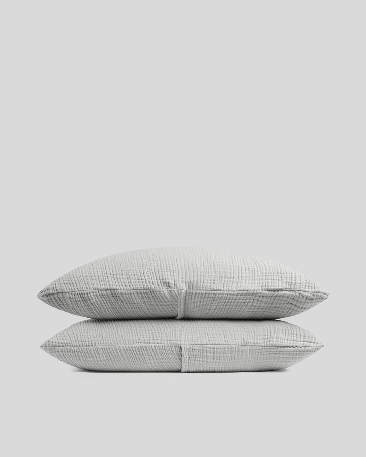 Organic Cloud Cotton Sham Set - FINAL SALE (Smoke)