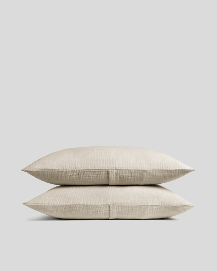 Organic Cloud Cotton Sham Set (Bone)