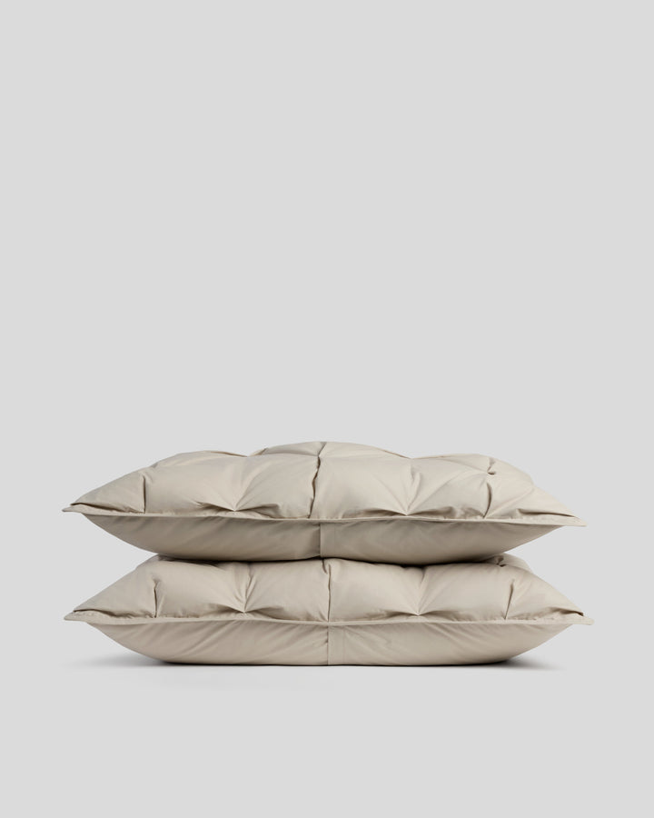 Organic Cotton Puff Shams (Bone)