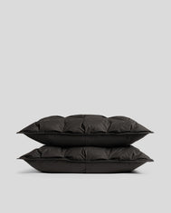 Organic Cotton Puff Shams (Onyx)
