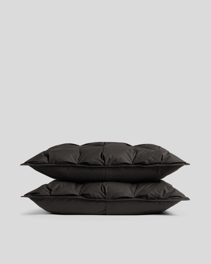 Organic Cotton Puff Shams (Onyx)