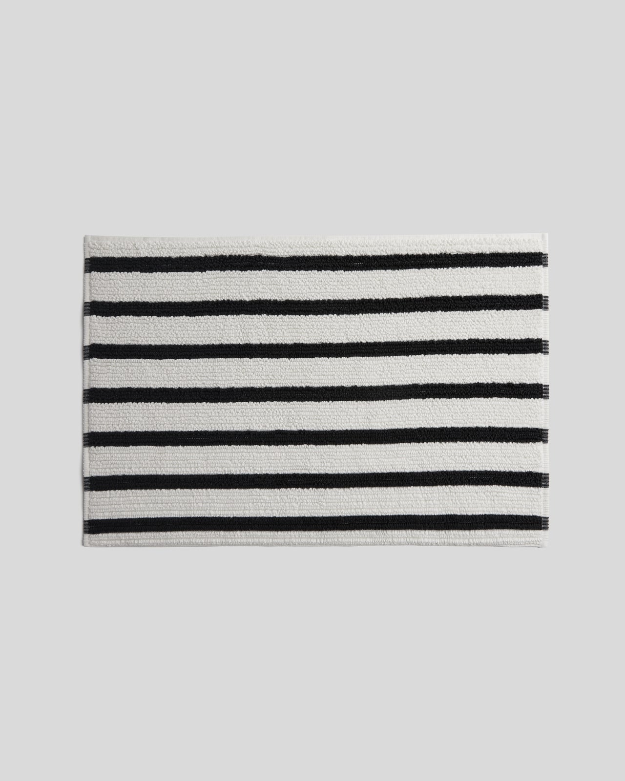 Organic Resort Stripe Tub Mat - FINAL SALE (Plaster with Soft Black)