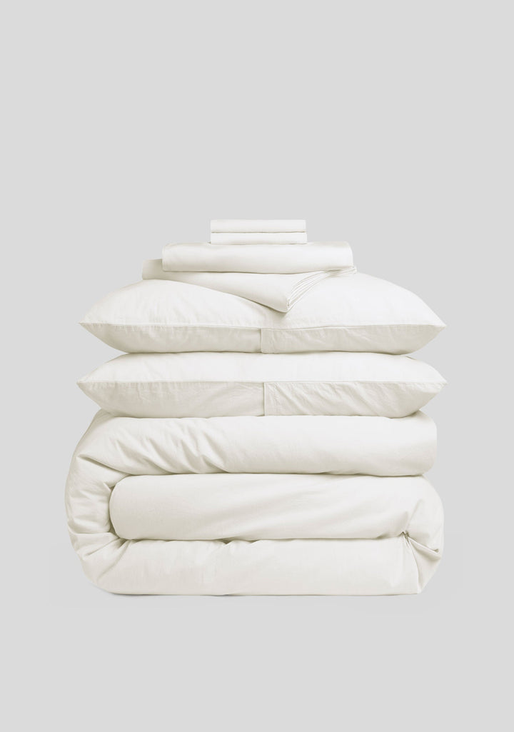 Percale Bundle - Cream K/CK