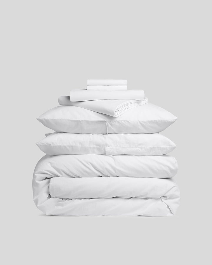 Percale Bundle - White F/Q
