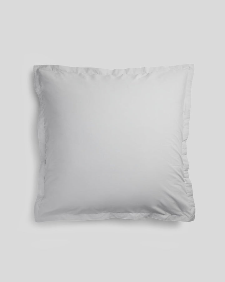 Percale Euro Sham (Light Grey)