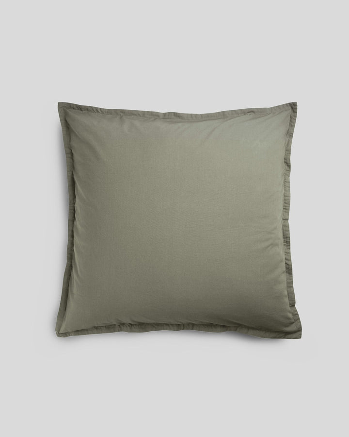 Percale Euro Sham (Moss)