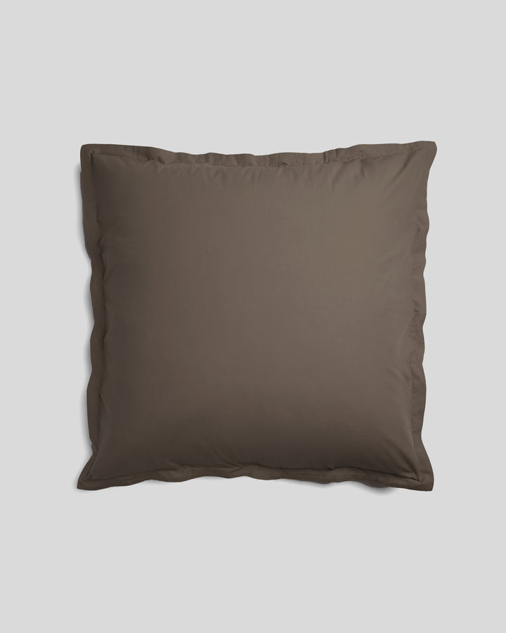 Percale Euro Sham (Warm Grey)