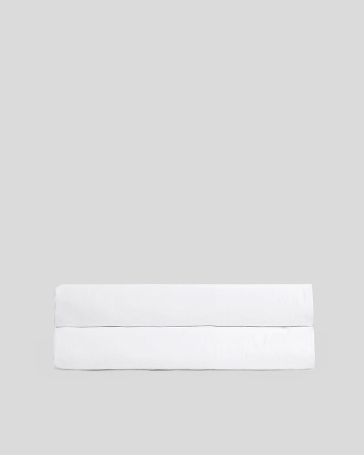 Percale Fitted Sheet (White)