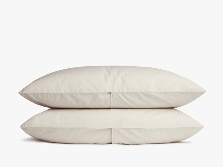 Percale Pillowcase Set - FINAL SALE (Sand)