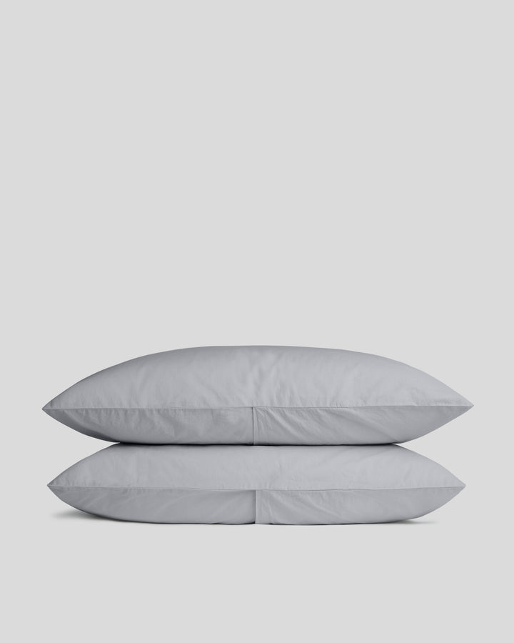 Percale Pillowcase Set (Sky)