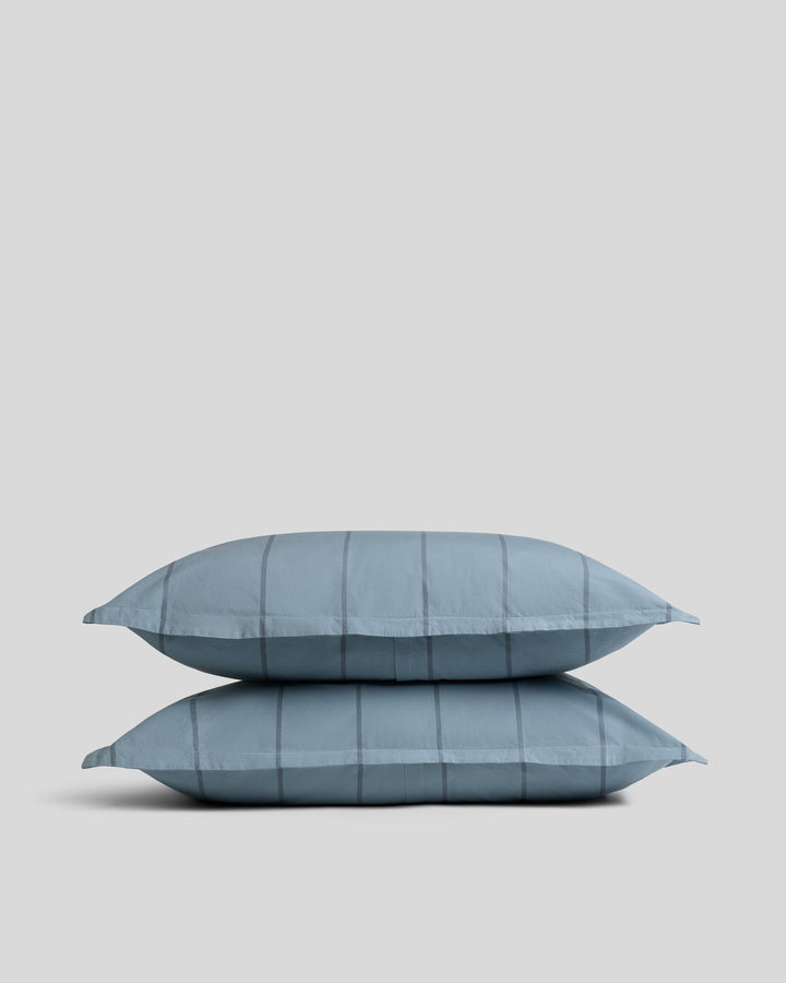 Percale Sham Set (Dusk Stripe)