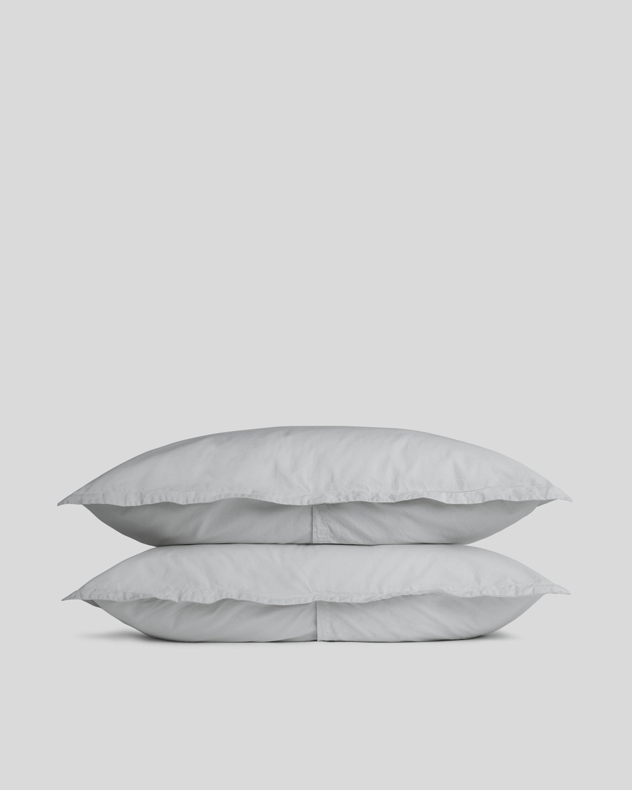 Percale Sham Set (Light Grey)