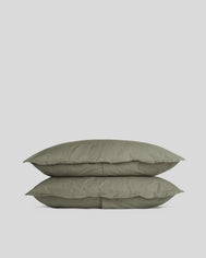 Percale Sham Set (Moss)