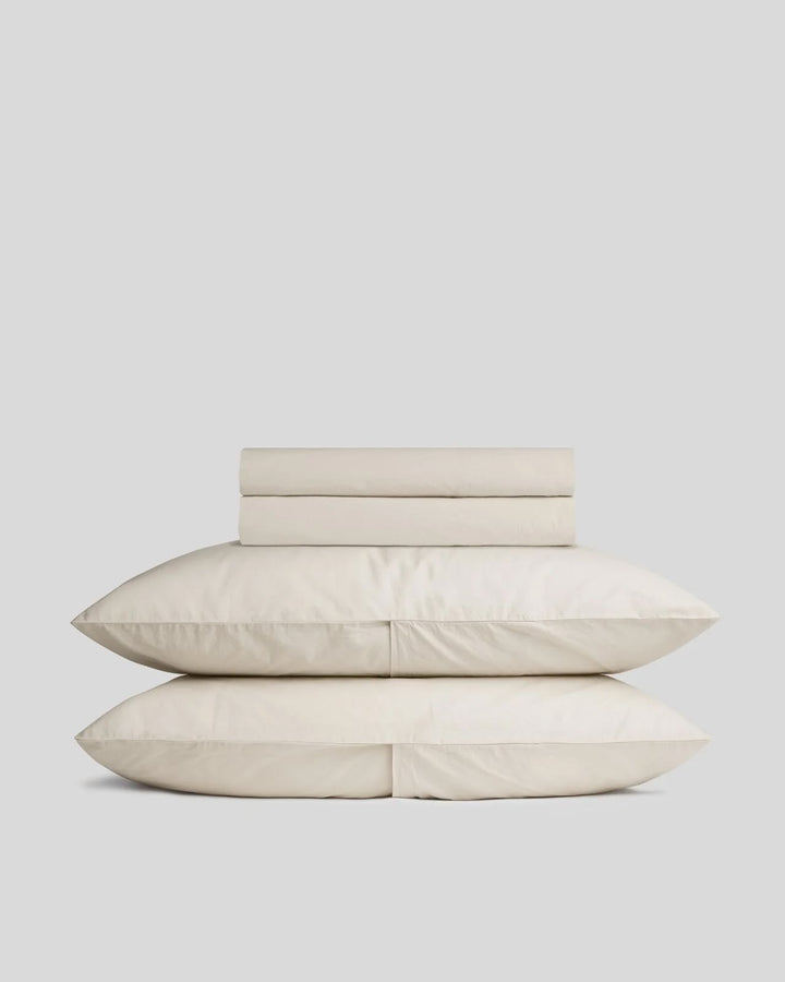 Percale Sheet Set - Bone K/CK
