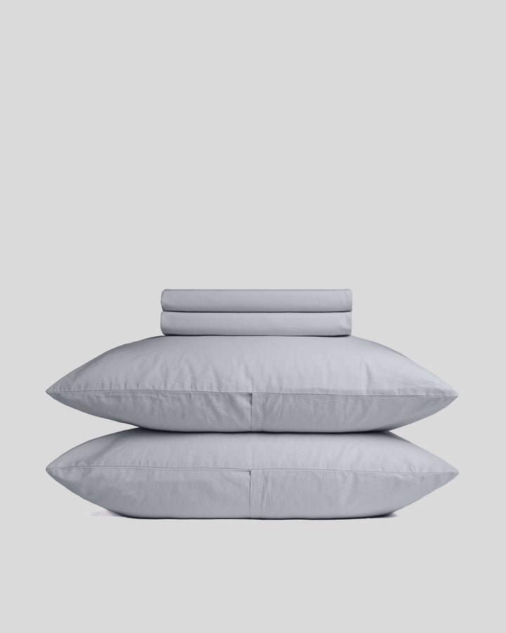 Percale Sheet Set - Sky F/Q