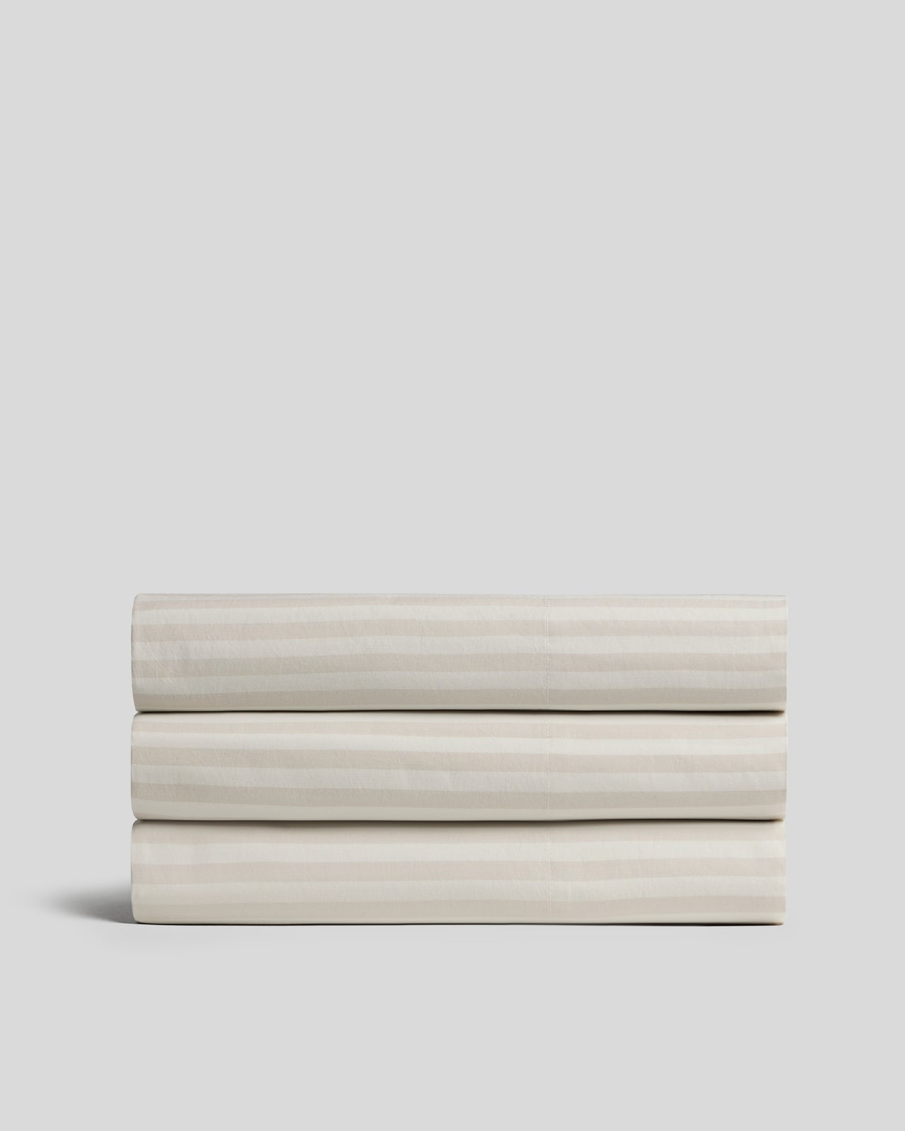 Percale Top Sheet (Bone Stripe)
