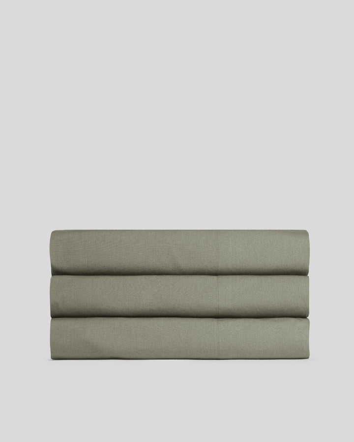 Percale Top Sheet (Moss)