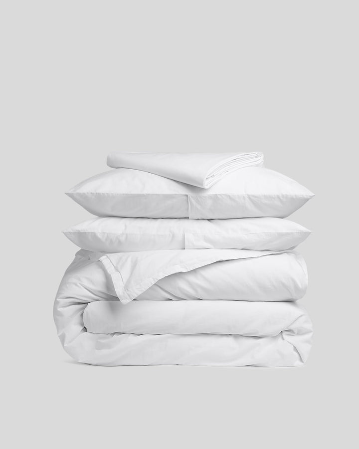 Percale Venice Set - White K/CK
