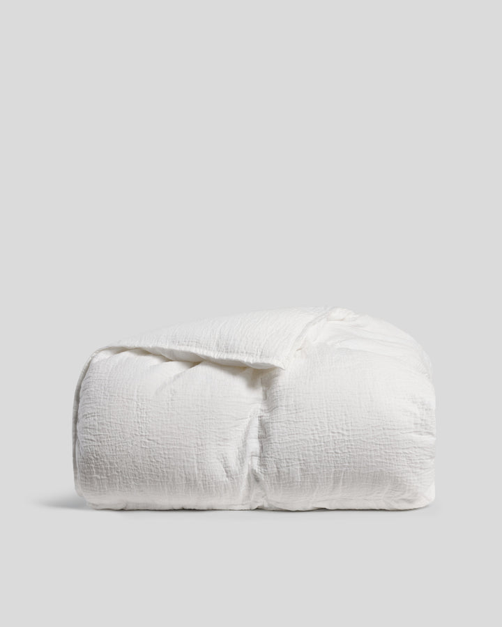 Relaxed Cotton Comforter (White)