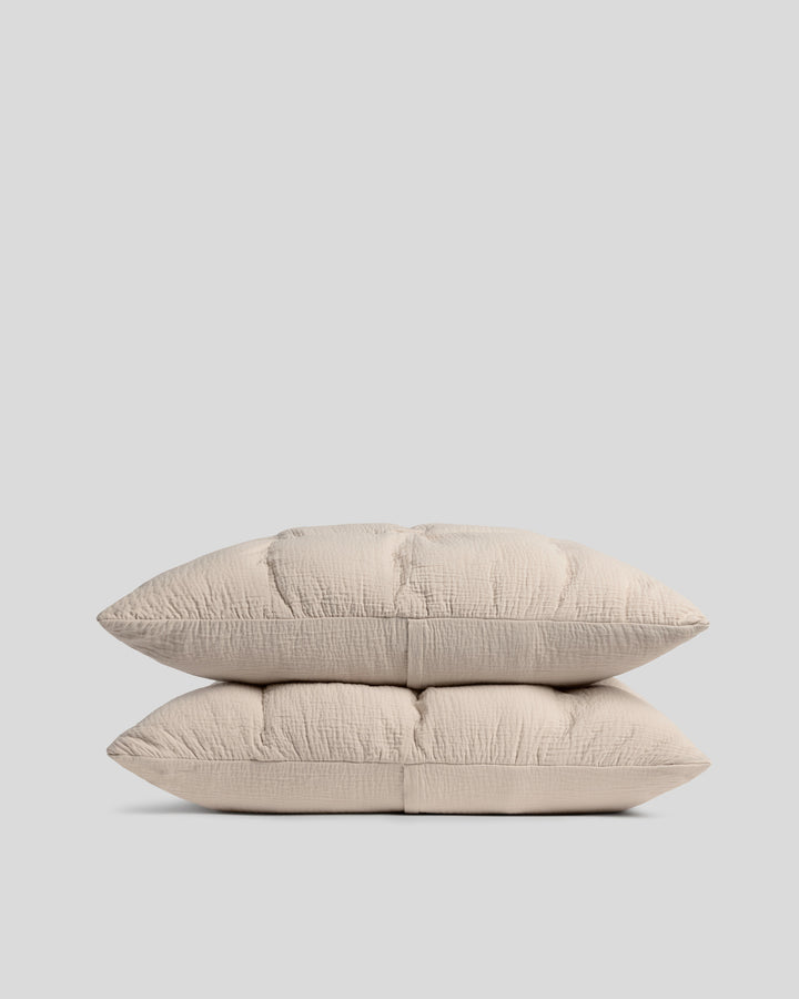 Relaxed Cotton Sham Set (Bone)