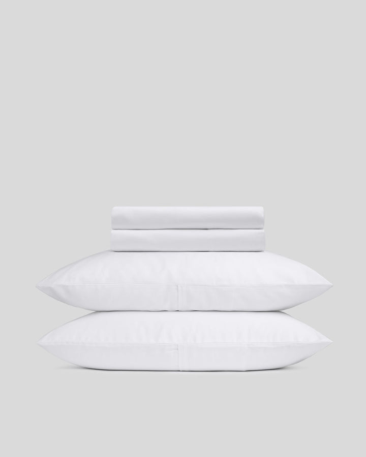 Sateen Sheet Set - White K/CK