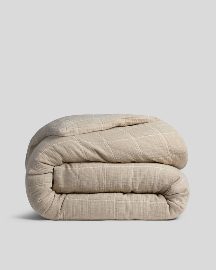 Terrace Gauze Duvet Cover - FINAL SALE (Toast)